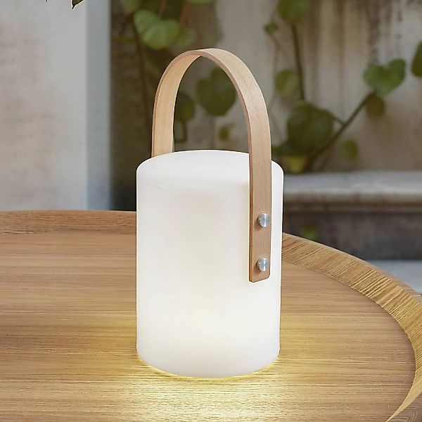 Lindby LED-Akku-Außentischleuchte Juria, weiß, CCT, IP44 günstig online kaufen