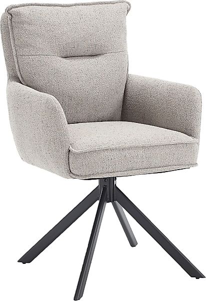 SalesFever Esszimmerstuhl "Austin - Armlehnstuhl mit hochwertiger Taschenfe günstig online kaufen