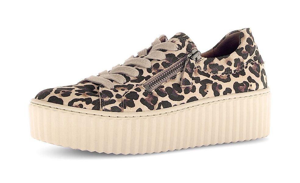 Gabor Plateausneaker, Freizeitschuh, Halbschuh, Schnürschuh im trendigen Le günstig online kaufen