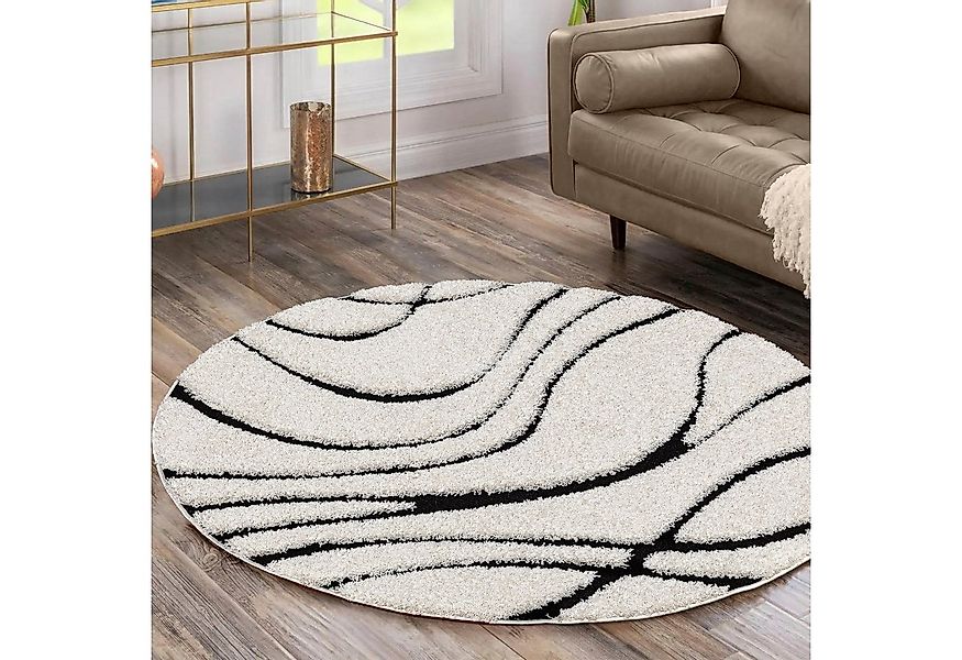 Sanat Hochflor-Teppich Luxus 3503, rund, Höhe: 30 mm, robuster Langflor, we günstig online kaufen