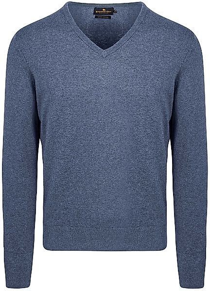 Steppin' Out Pullover Cashmere V-Ausschnitt Kobaltblau - Größe M günstig online kaufen