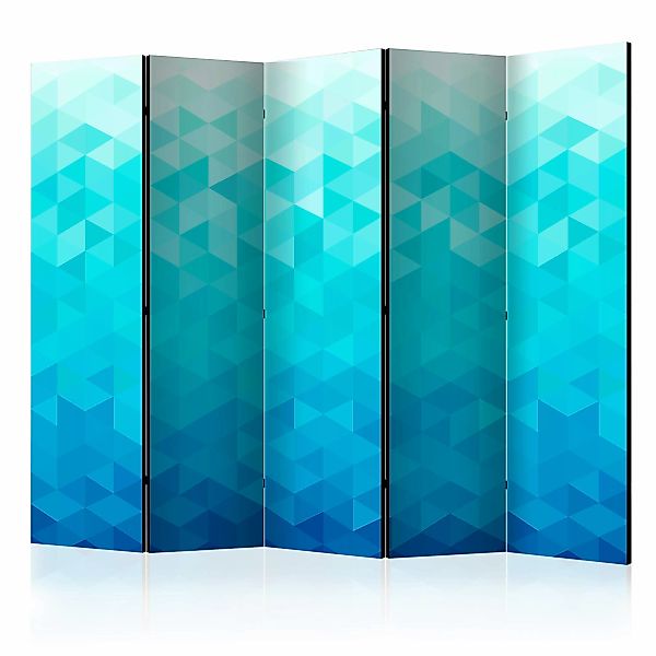 5-teiliges Paravent - Azure Pixel Ii [room Dividers] günstig online kaufen