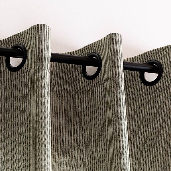 SCHÖNER LEBEN. Vorhang Ösengardine Streifen grün günstig online kaufen
