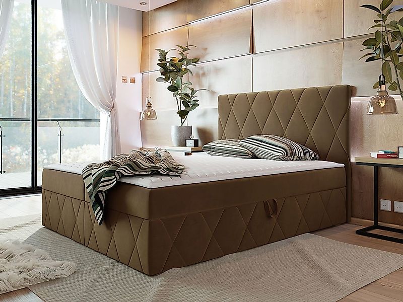 MIRJAN24 Boxspringbett Simoti (mit Hauptmatratze, Topper), günstig online kaufen