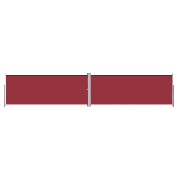 furnicato Seitenmarkise Ausziehbar Rot 200x1000 cm günstig online kaufen