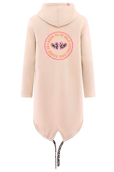 Zwillingsherz Kapuzensweatjacke Hoodiemantel LEO WILD FREE günstig online kaufen