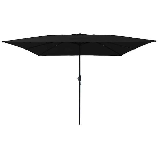 vidaXL Gartenparasol Schwarz 295 x 295 x 245 cm Polyester und Stahl 4200365 günstig online kaufen