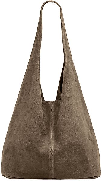 Caspar Schultertasche große Damen Wildleder Tasche günstig online kaufen