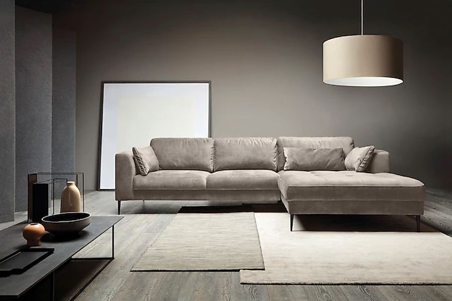 TRENDMANUFAKTUR Ecksofa »Luzi, wahlweise mit Schlaffunktion & Bettkasten. L günstig online kaufen