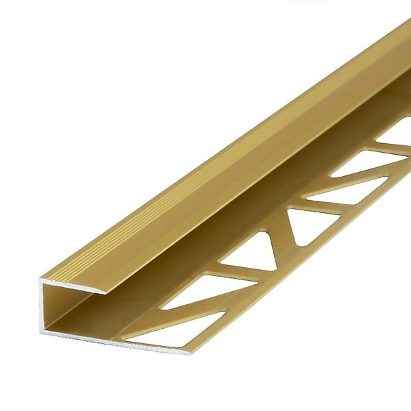 Dalsys Abschlussprofil 200cm Aluminium Gold Abschlussleiste günstig online kaufen