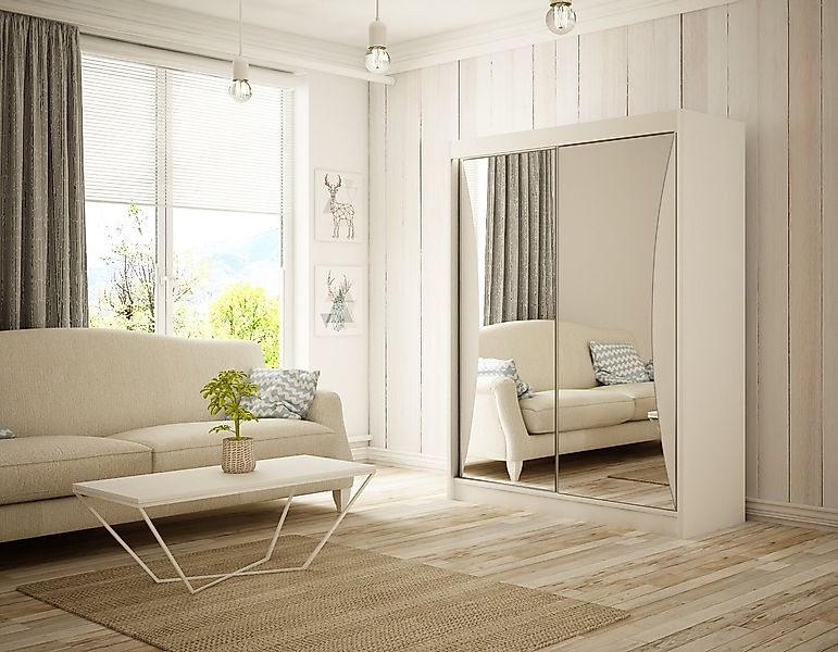 ALTDECOR Schiebetürenschrank TIWAN (Kleiderschrank Garderobenschrank mit vi günstig online kaufen