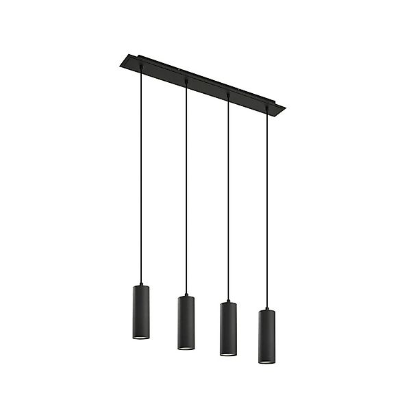 Lindby Pendelleuchte Joffrey 9624838 Modern in Schwarz aus Metall 4-flammig günstig online kaufen