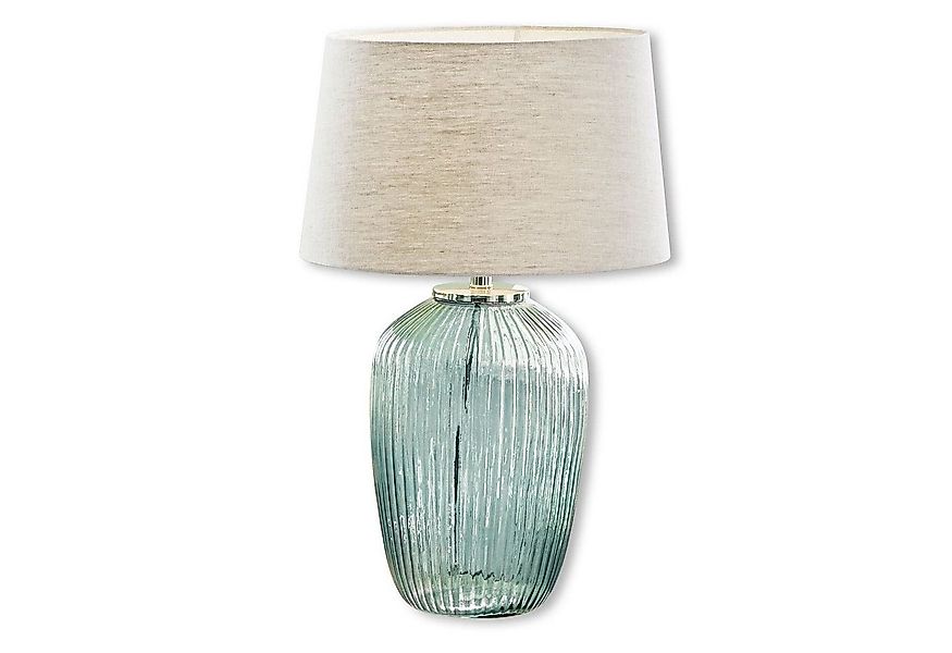 Mirabeau Tischleuchte Tischlampe Fenis creme/grün günstig online kaufen