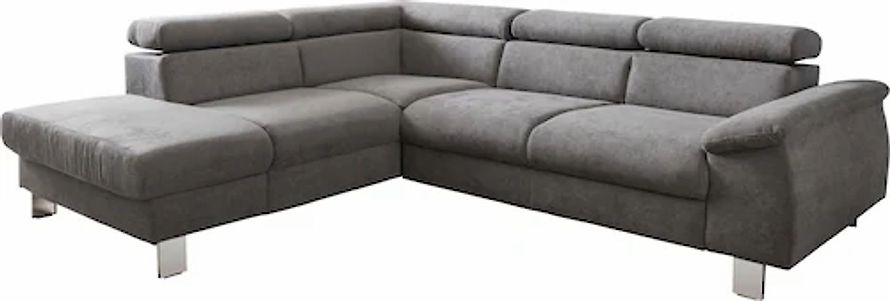 COTTA Ecksofa »Komaris L-Form mit Kopfteilverstellung«, wahlweise mit Bettf günstig online kaufen