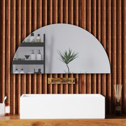 Aica Sanitär Dekospiegel Wandspiegel Halbrund Badspiegel günstig online kaufen