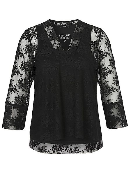 FRAPP V-Shirt in feiner Mesh-Optik günstig online kaufen