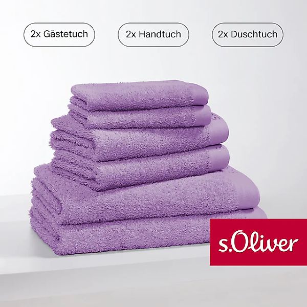 s.Oliver Handtuch Set »s.Oliver, Premium Qualität, 600 gr/m²«, (Set, 6 St., günstig online kaufen