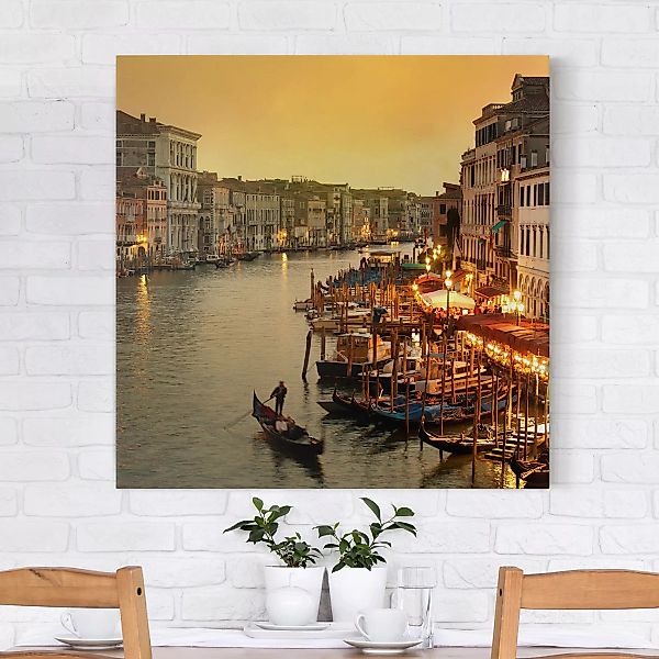 Leinwandbild Architektur & Skyline - Quadrat Großer Kanal von Venedig günstig online kaufen