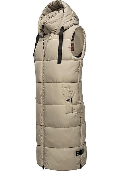 Navahoo Steppweste Schnuffelchen (1-tlg) warme Damen Outdoor-Weste lang mit günstig online kaufen