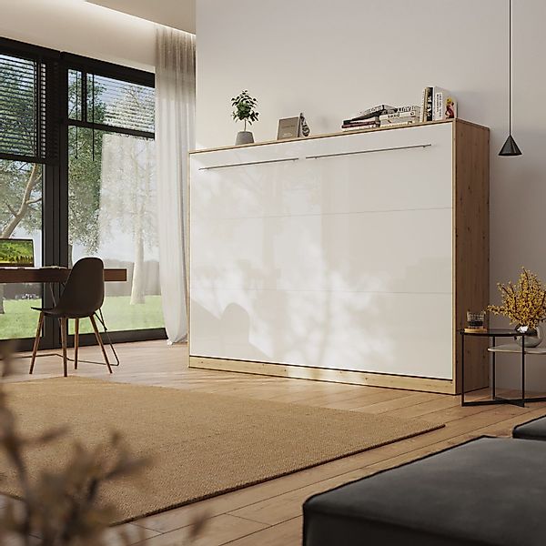 SMARTBett Schrankbett Standard 140x200 cm, Wildeiche günstig online kaufen
