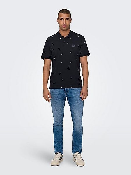 ONLY & SONS Poloshirt Poloshirt aus Baumwolle Klassisches Kurzarm Polohemd günstig online kaufen