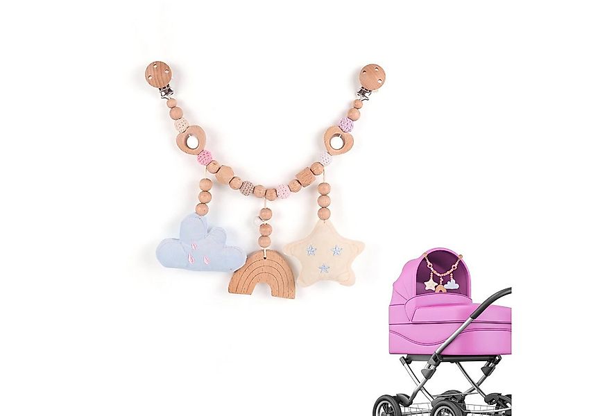 CLTYQ Kinderwagenkette Holz Baby, Kinderwagenkette, Kinderwagen Spielzeug M günstig online kaufen