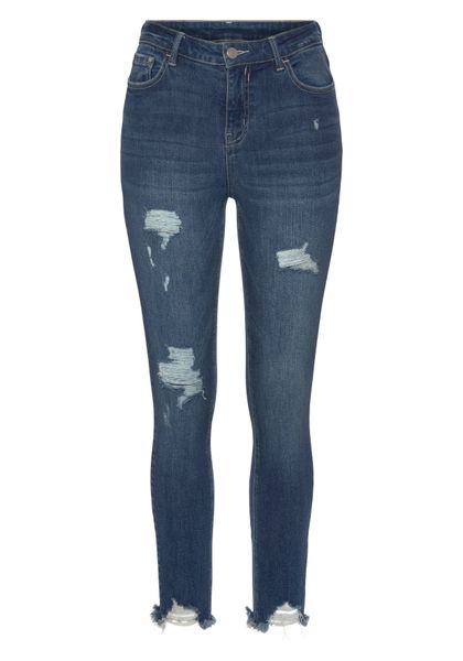 Buffalo Destroyed-Jeans mit ausgefranstem Beinabschluss und Stretchanteil, günstig online kaufen