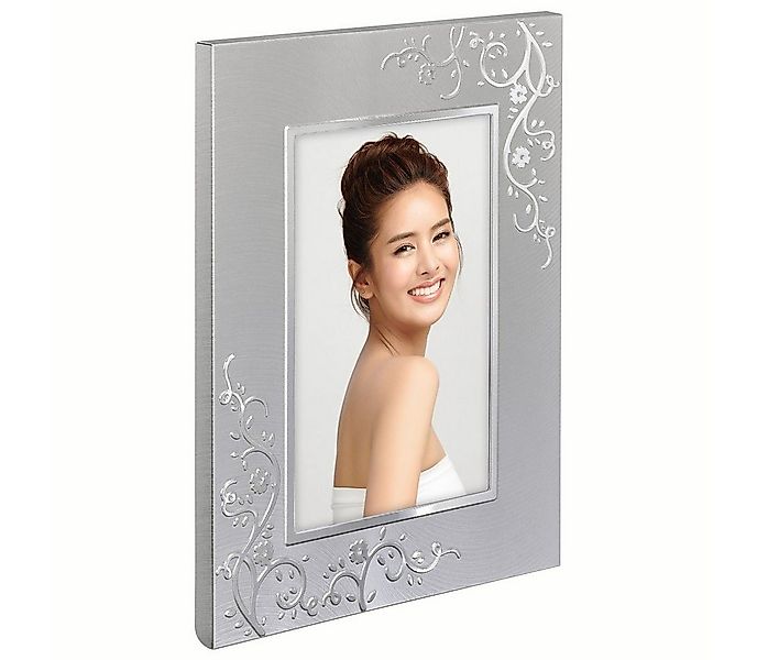 Hama Portraitrahmen Porträtrahmen 13x18 cm, silber, aufhängbar, aufstellbar günstig online kaufen
