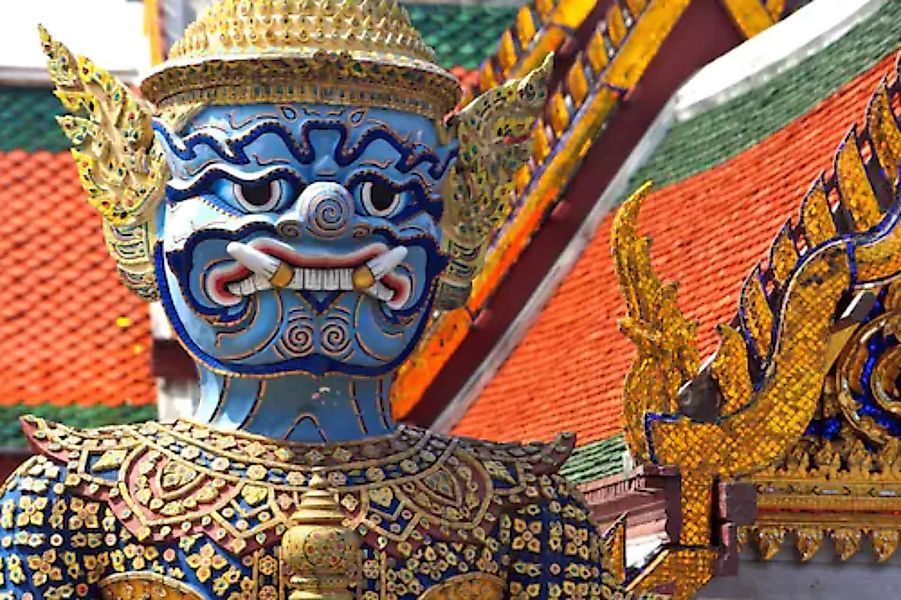 Papermoon Fototapete »WÄCHTER-DEMON-PALAST BANGKOK THAILAND KUNST STATUE« günstig online kaufen