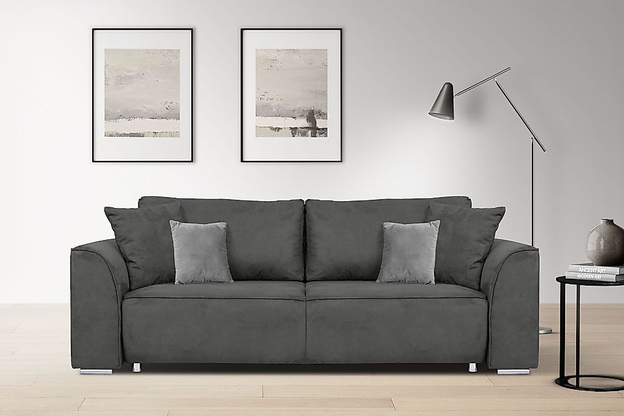 INOSIGN 3-Sitzer Beatrice Schlafsofa, wahlweise auch mit Bettfunktion und B günstig online kaufen