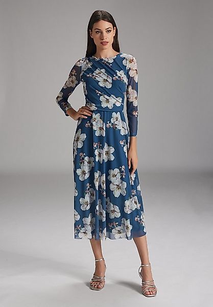 SWING Cocktailkleid - Midilanges Meshkleid mit 3/4-Arm Taillierte Schnitt m günstig online kaufen
