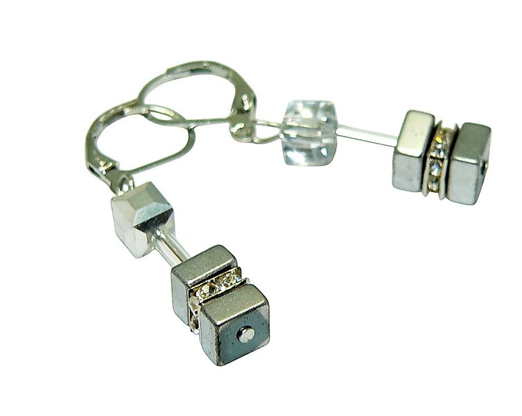 traumschmuck Paar Ohrhänger 536ao Ohrhänger Würfel Cube Hämatit Silber matt günstig online kaufen