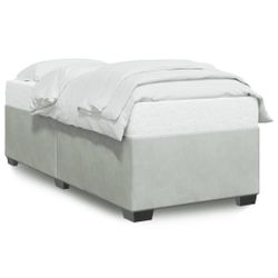 vidaXL Bett Bettgestell ohne Matratze Hellgrau günstig online kaufen