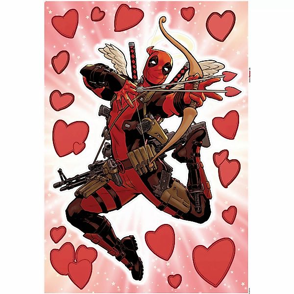 Komar Deko-Sticker Deadpool Lovepool 50 x 70 cm gerollt günstig online kaufen