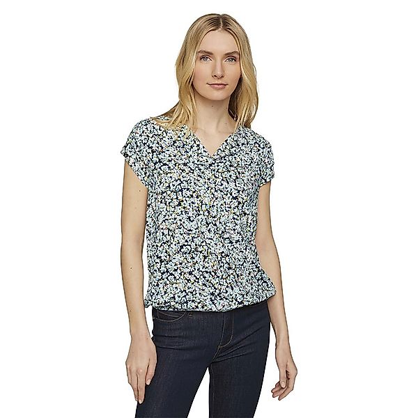 Tom Tailor Kurzarm T-shirt 36 Navy Burred Floral Design günstig online kaufen