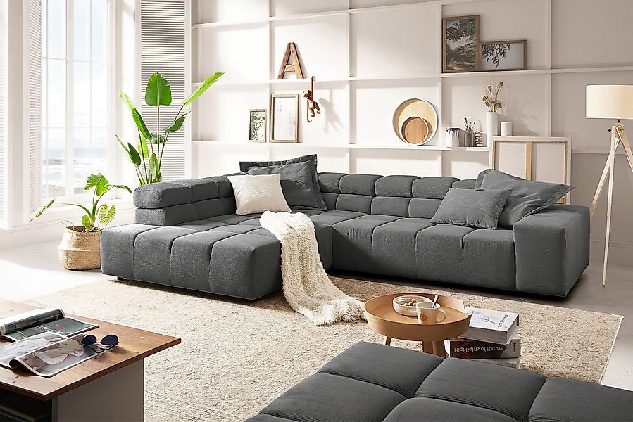 KAWOLA Ecksofa NEVADA, L-Form rechts oder links Feincord verschiedene Ausfü günstig online kaufen