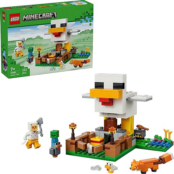 LEGO® Hühnerfarm (21585), LEGO Minecraft Konstruktionsspielsteine, (233 St) günstig online kaufen