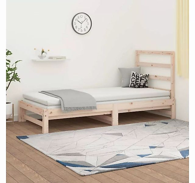 furnicato Bett Tagesbett Ausziehbar 2x(90x200) cm Massivholz Kiefer günstig online kaufen