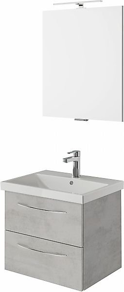 Saphir Badmöbel-Set »Serie 4035 2-teilig, Keramikwaschtisch mit LED-Spiegel günstig online kaufen
