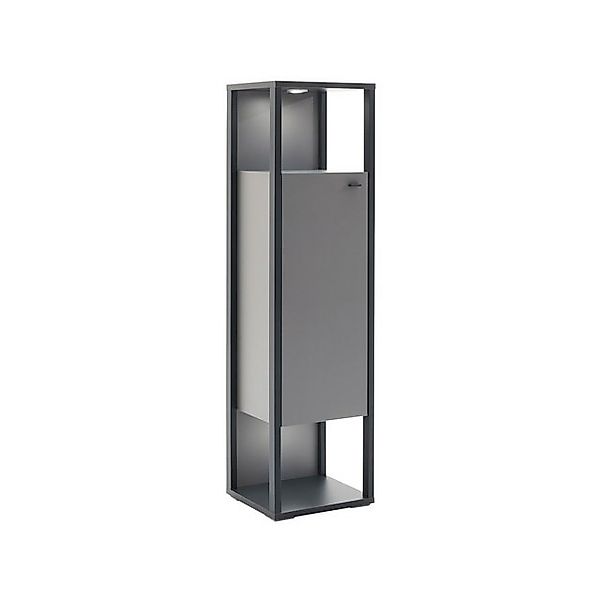 expendio Vitrine Larus 5 Royal Grey Melamin / anthrazit Dekor 40x150x37 cm günstig online kaufen