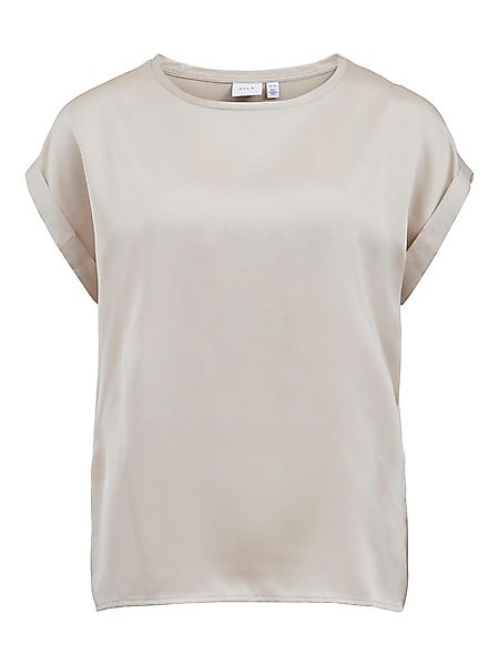 Vila T-Shirt VIELLETTE S/S SATIN TOP/SU günstig online kaufen