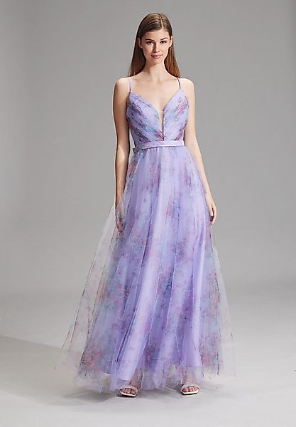 Hey Kyla Abendkleid - Tüllrobe mit floralem Allover-Print A-Linie günstig online kaufen