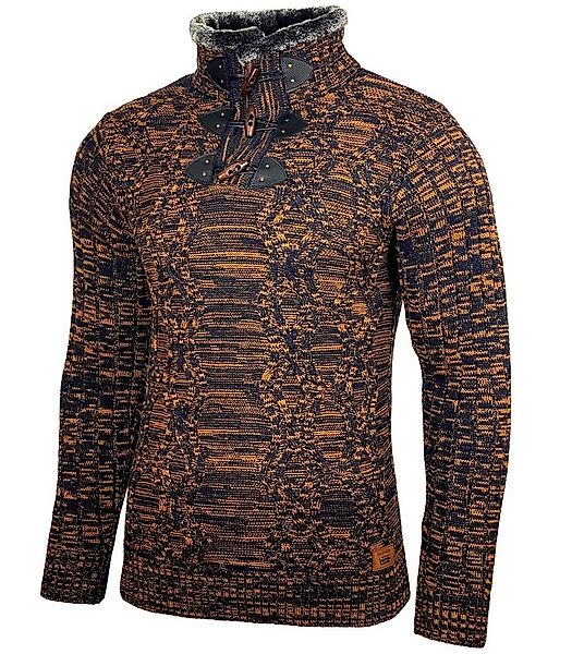 Baxboy Strickpullover Baxboy Herren Pullover Hoher Kragen Stehkragen Strick günstig online kaufen