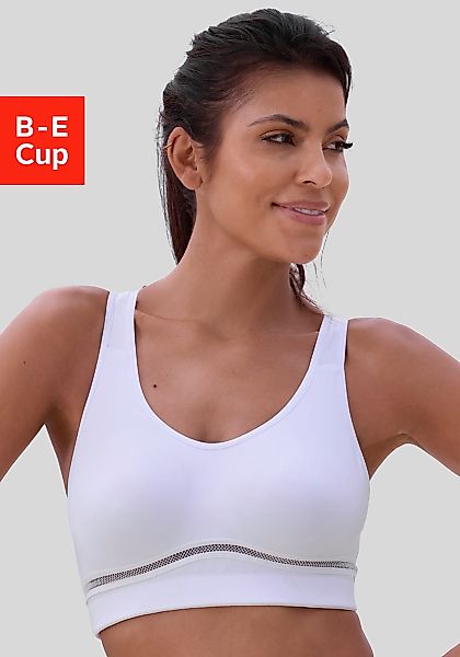 LASCANA ACTIVE Sport-BH mit LA-Buchstaben aus funkelnden Pailletten aus Coo günstig online kaufen