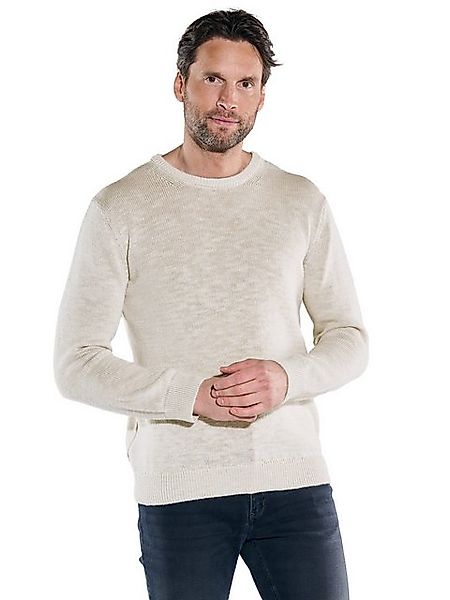 ENGBERS GERMANY Rundhalspullover Pullover mit Leinenanteil günstig online kaufen