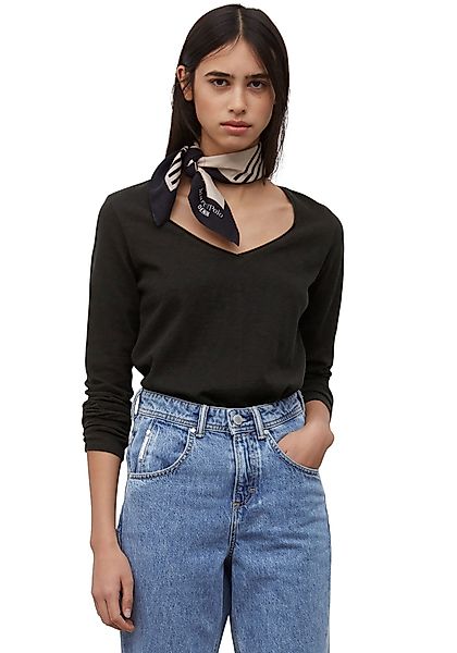 Marc O'Polo DENIM Langarmshirt mit Rollkante günstig online kaufen