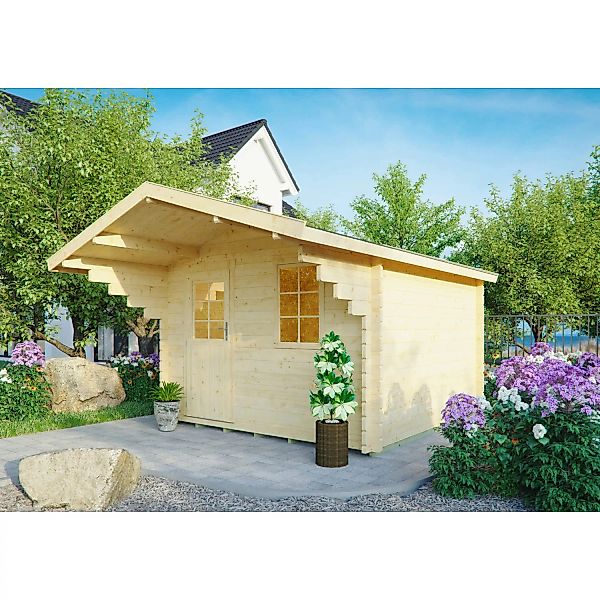 Kiehn-Holz Holz-Gartenhaus KH 44-006 Unberührt 300 cm x 300 cm günstig online kaufen