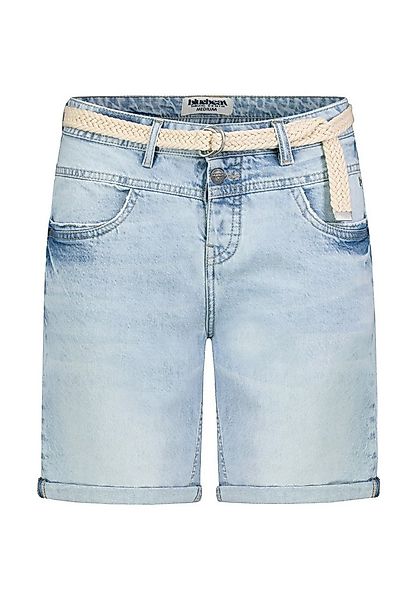SUBLEVEL Jeansbermudas Damen Denim Bermuda mit Gürtel Sommerhose, Denim Ber günstig online kaufen