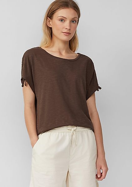 s.Oliver Shirttop T-Shirt mit Flammgarnstruktur und günstig online kaufen