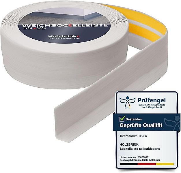 HOLZBRINK Sockelleiste HOLZBRINK selbstklebend PVC 50x20mm, 1 m, L: 100 cm, günstig online kaufen